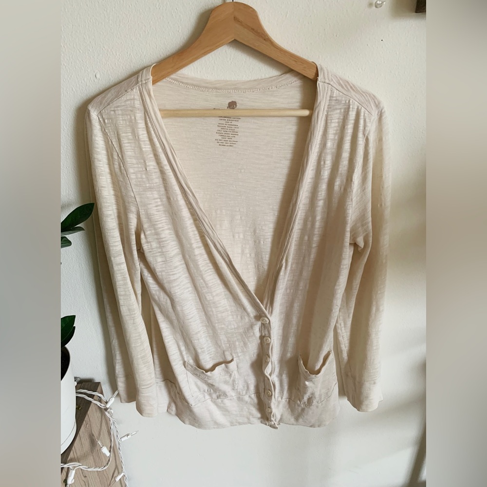 Banana Republic white cardigan